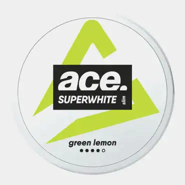 ACE Green Lemon nicotine pouch can