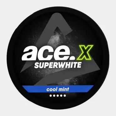 ACE X Cool Mint nicotine pouch can