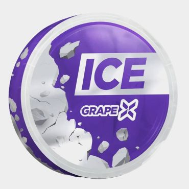 ICE Grape X nicotine pouch can